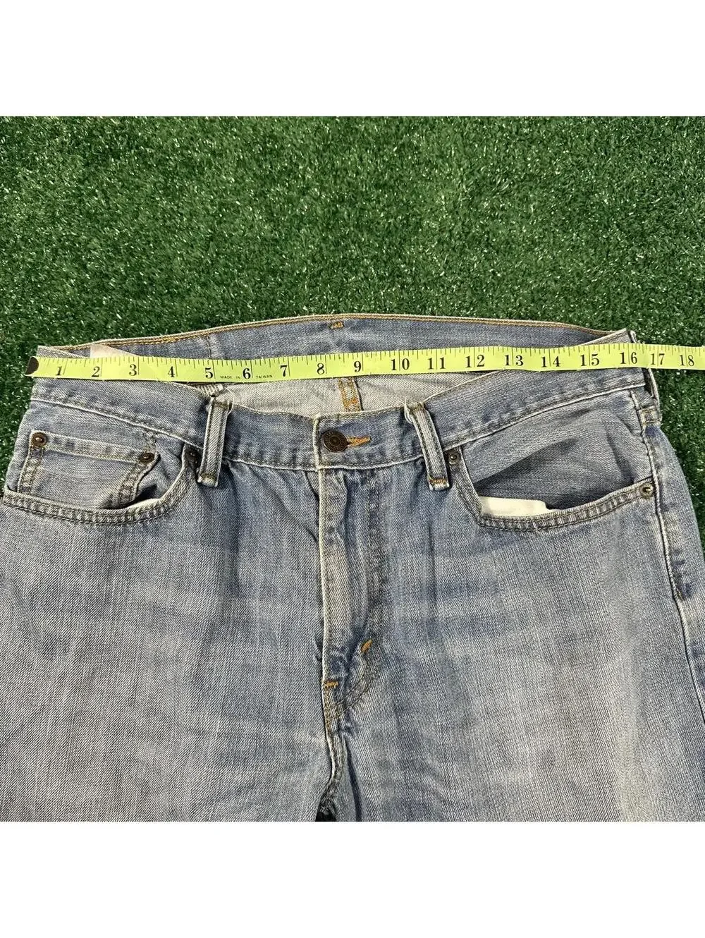 Levi's 505 blue jeans pants grunge basic comfy mens size 34x30
